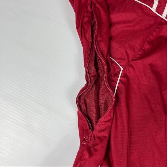 Kewl Jacket Red Polyester Full Zip Men's Size Medium Pockets Windbreaker - Picture 7 of 14
